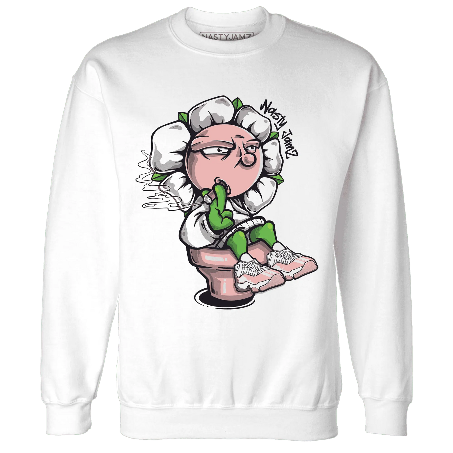 Low-Legend-Pink-11s-Sweatshirt-Match-Rebel-Bloom