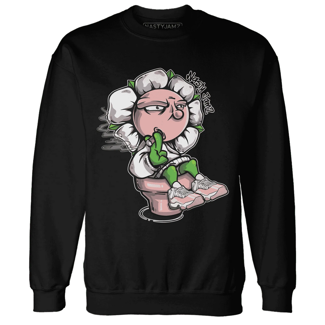 Low-Legend-Pink-11s-Sweatshirt-Match-Rebel-Bloom