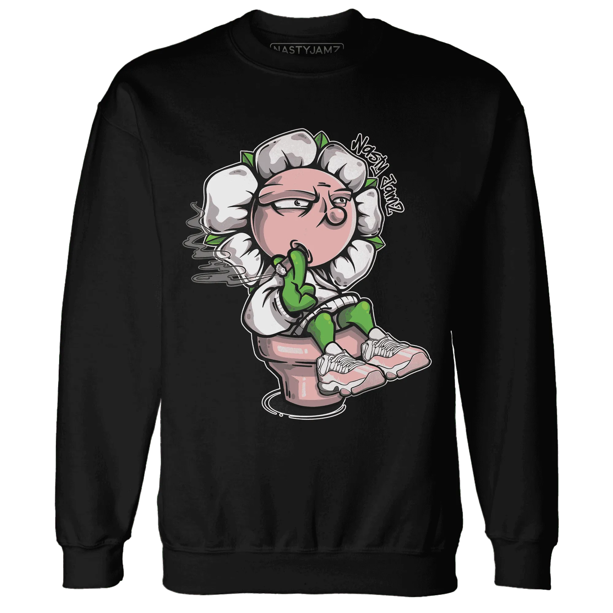Low-Legend-Pink-11s-Sweatshirt-Match-Rebel-Bloom
