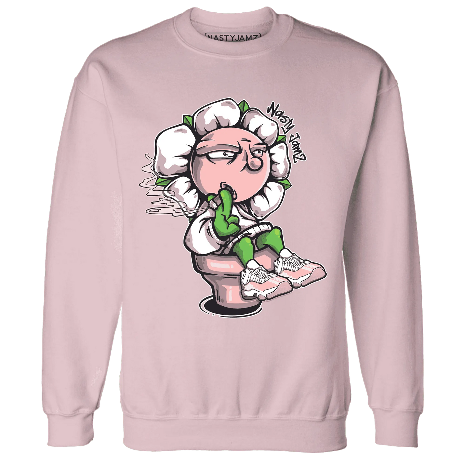 Low-Legend-Pink-11s-Sweatshirt-Match-Rebel-Bloom