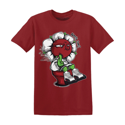 Retro-Red-Taxi-12s-T-Shirt-Match-Rebel-Bloom