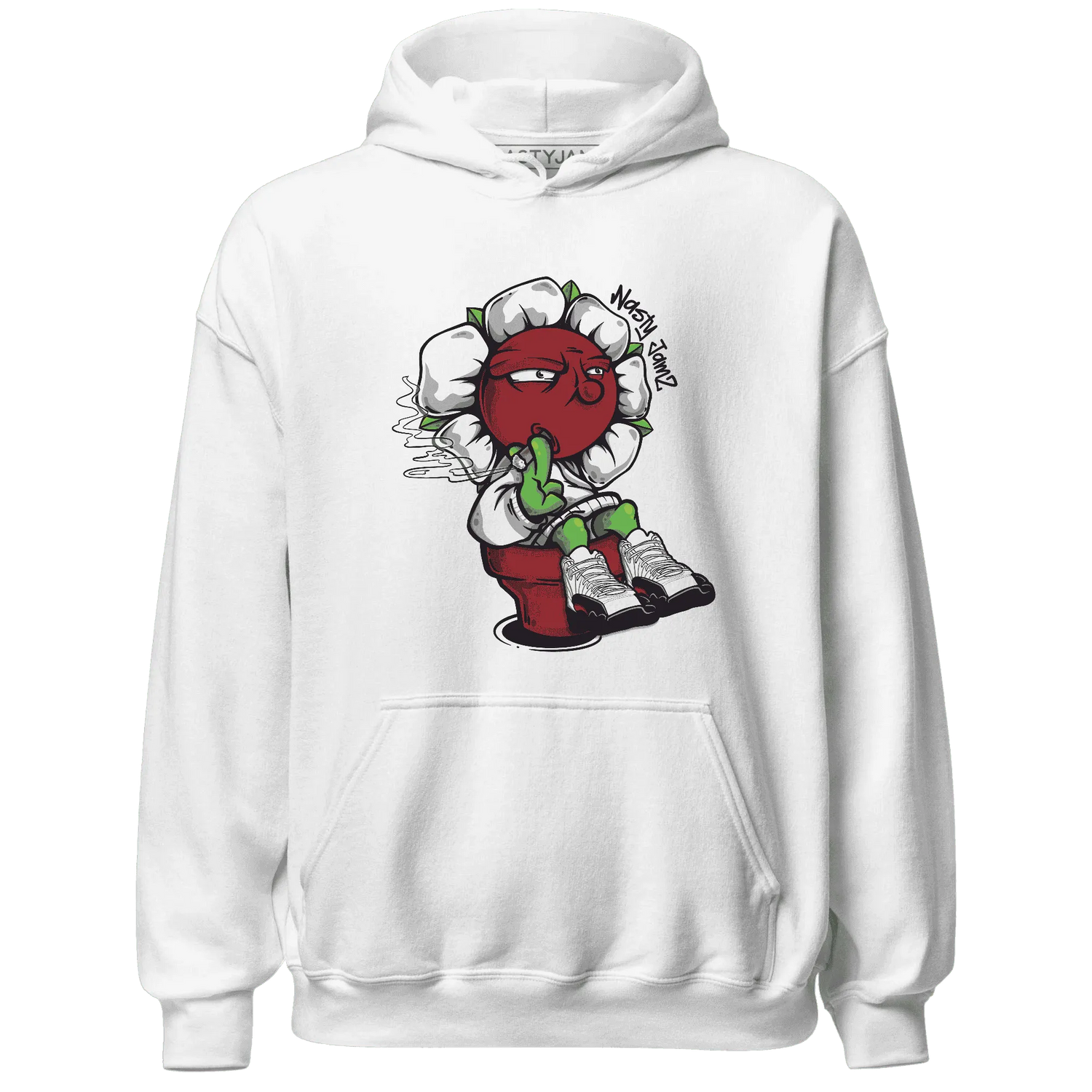 Retro-Red-Taxi-12s-Hoodie-Match-Rebel-Bloom