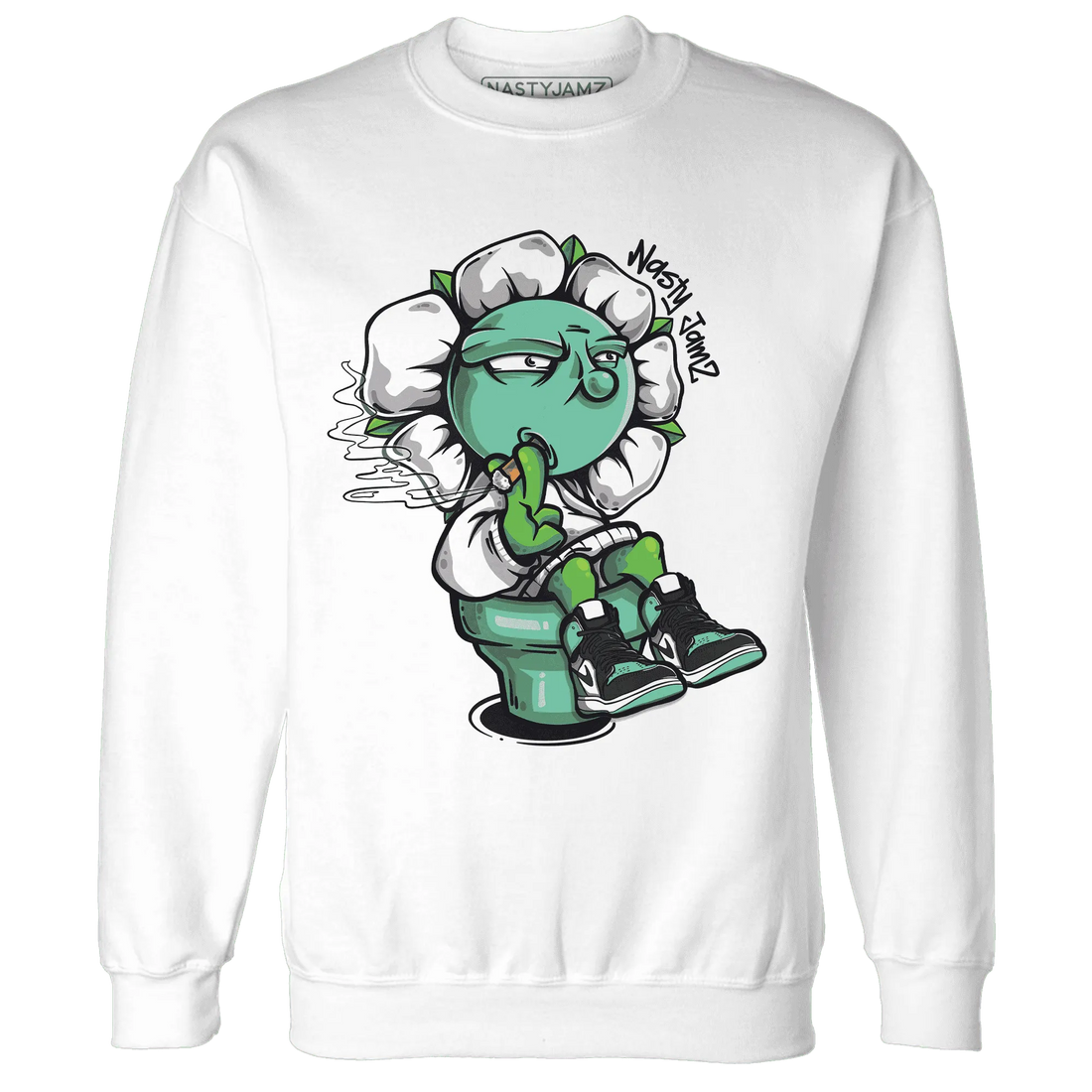 High-OG-Green-Glow-1s-Sweatshirt-Match-Rebel-Bloom