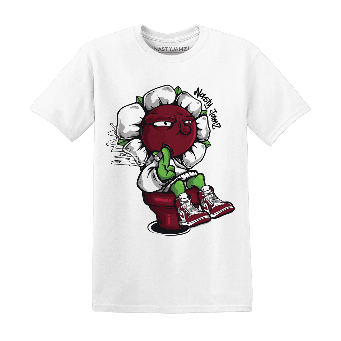 High-White-Team-Red-1s-T-Shirt-Match-Rebel-Bloom
