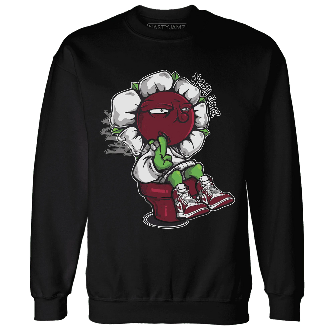 High-White-Team-Red-1s-Sweatshirt-Match-Rebel-Bloom