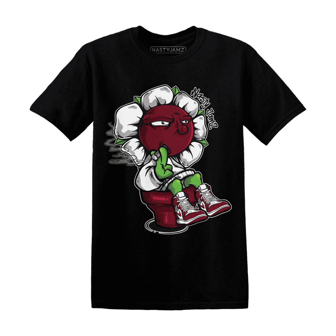 High-White-Team-Red-1s-T-Shirt-Match-Rebel-Bloom