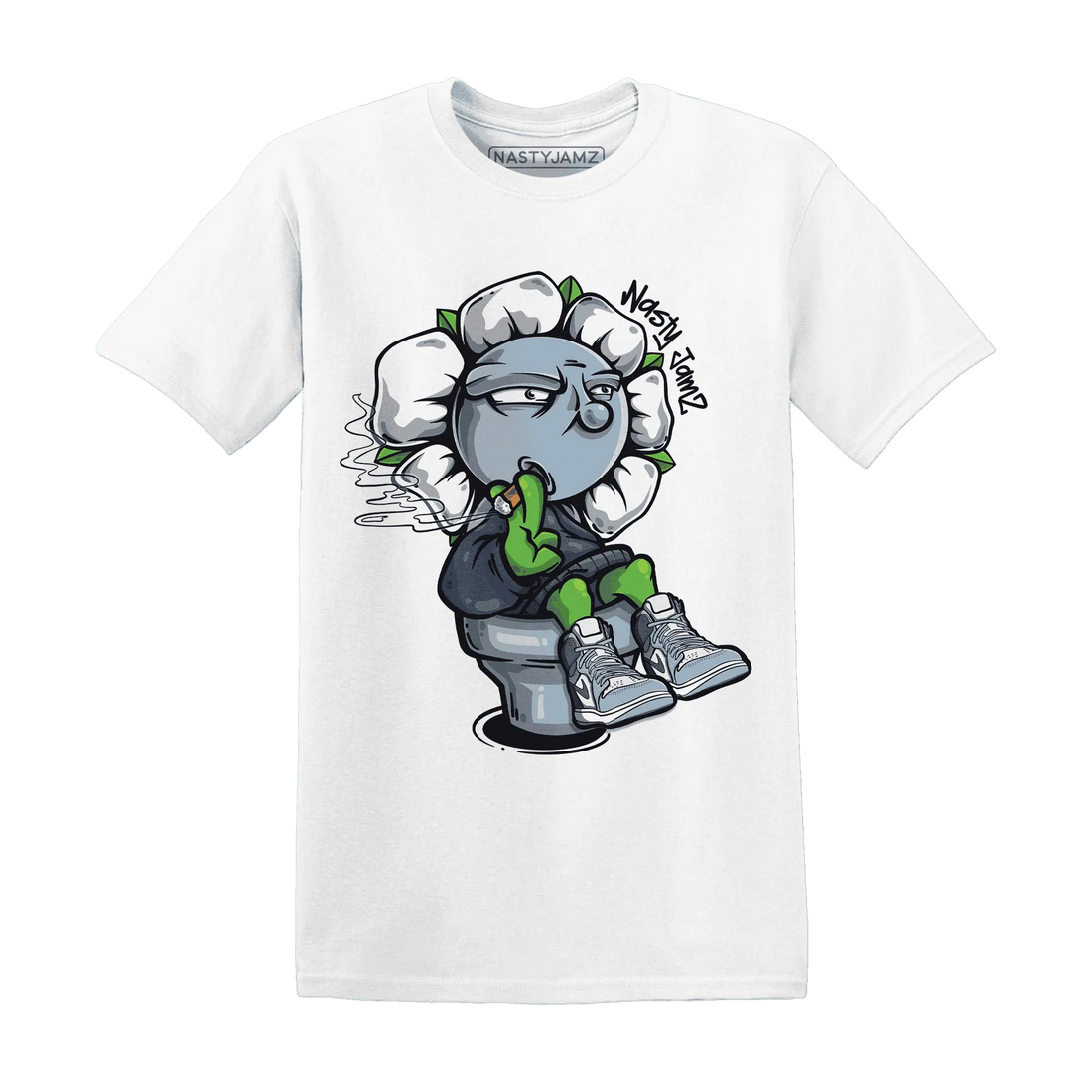 Mid-Diffused-Blue-Grey-1s-T-Shirt-Match-Rebel-Bloom