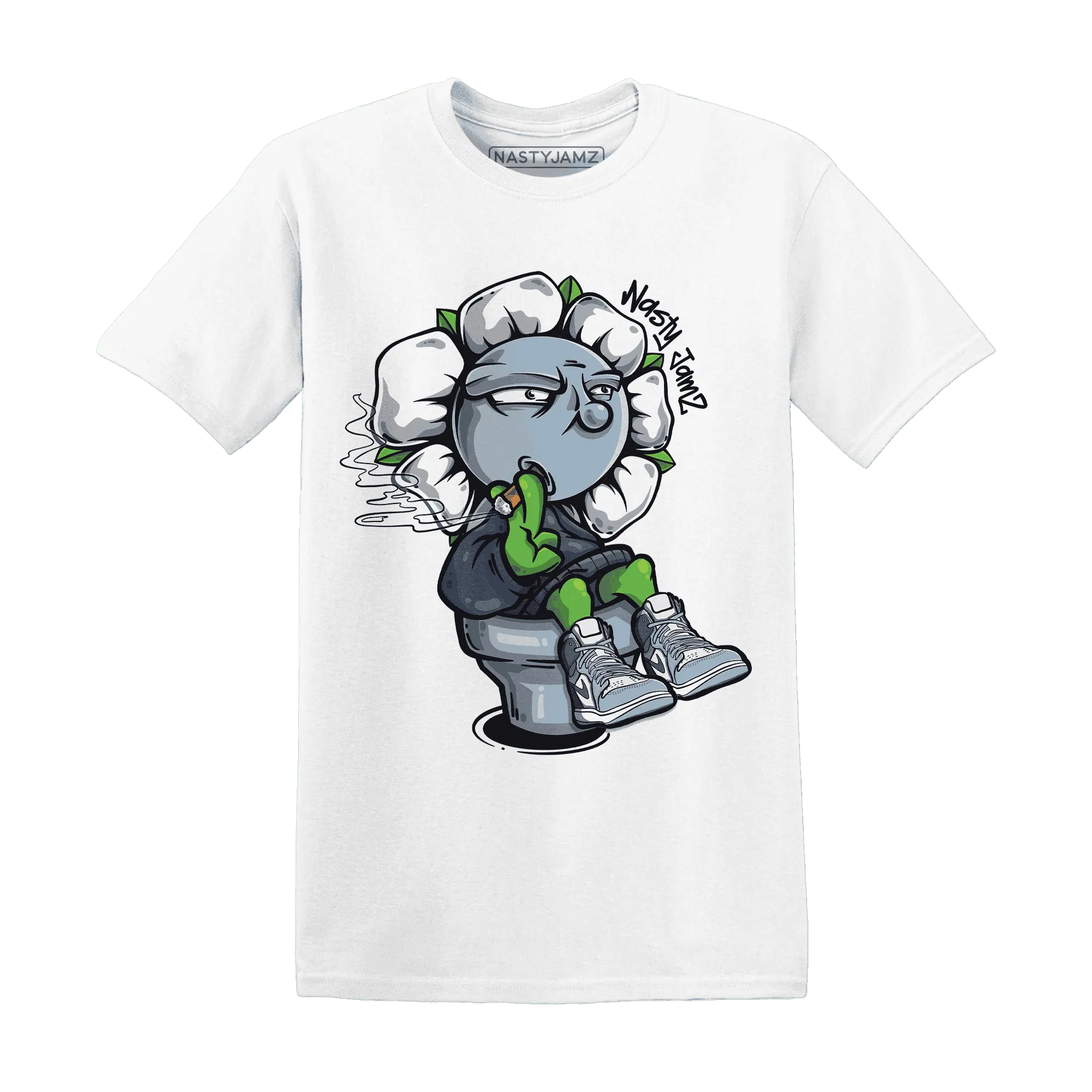 Mid-Diffused-Blue-Grey-1s-T-Shirt-Match-Rebel-Bloom