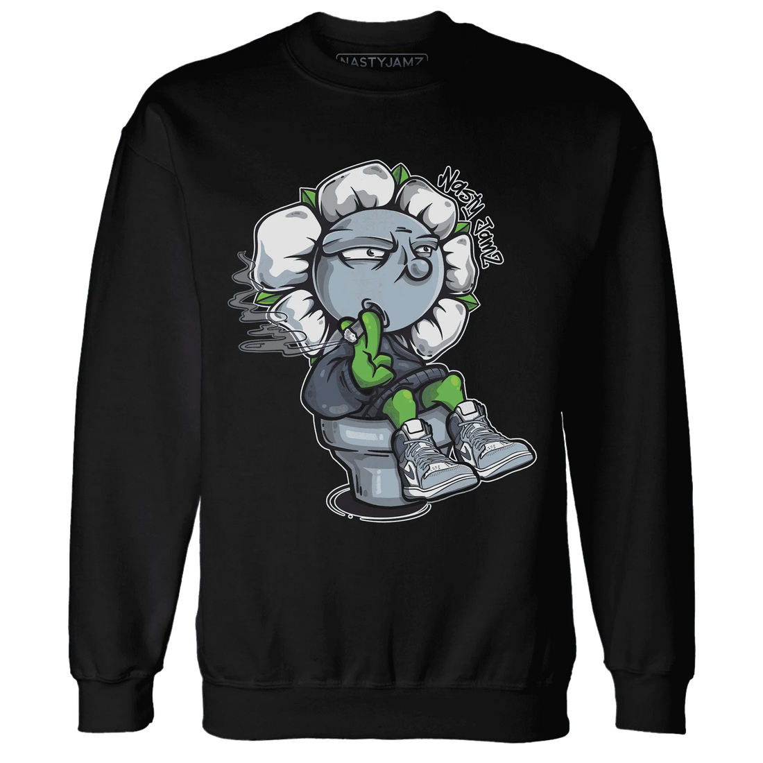 Mid-Diffused-Blue-Grey-1s-Sweatshirt-Match-Rebel-Bloom
