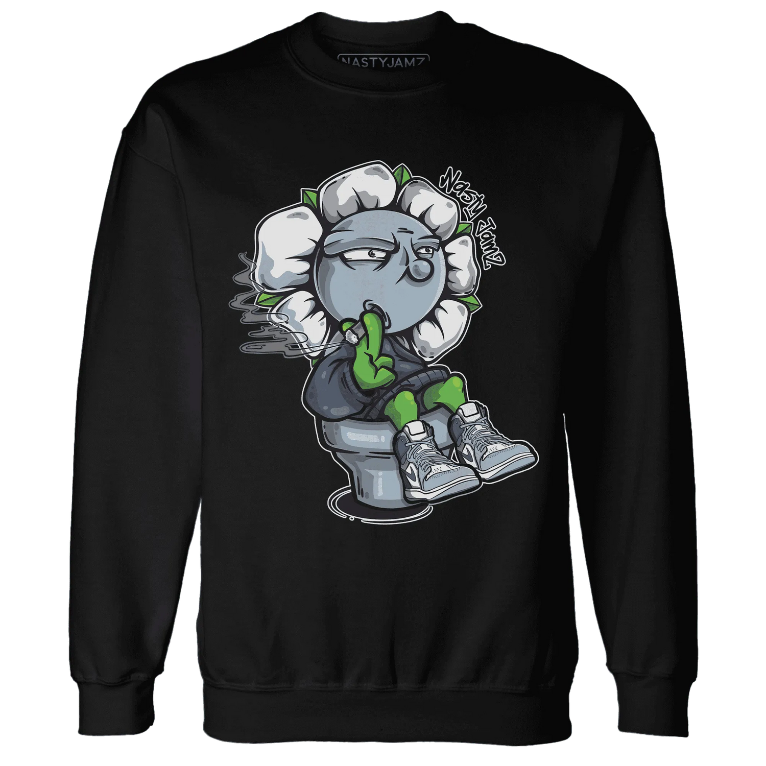 Mid-Diffused-Blue-Grey-1s-Sweatshirt-Match-Rebel-Bloom