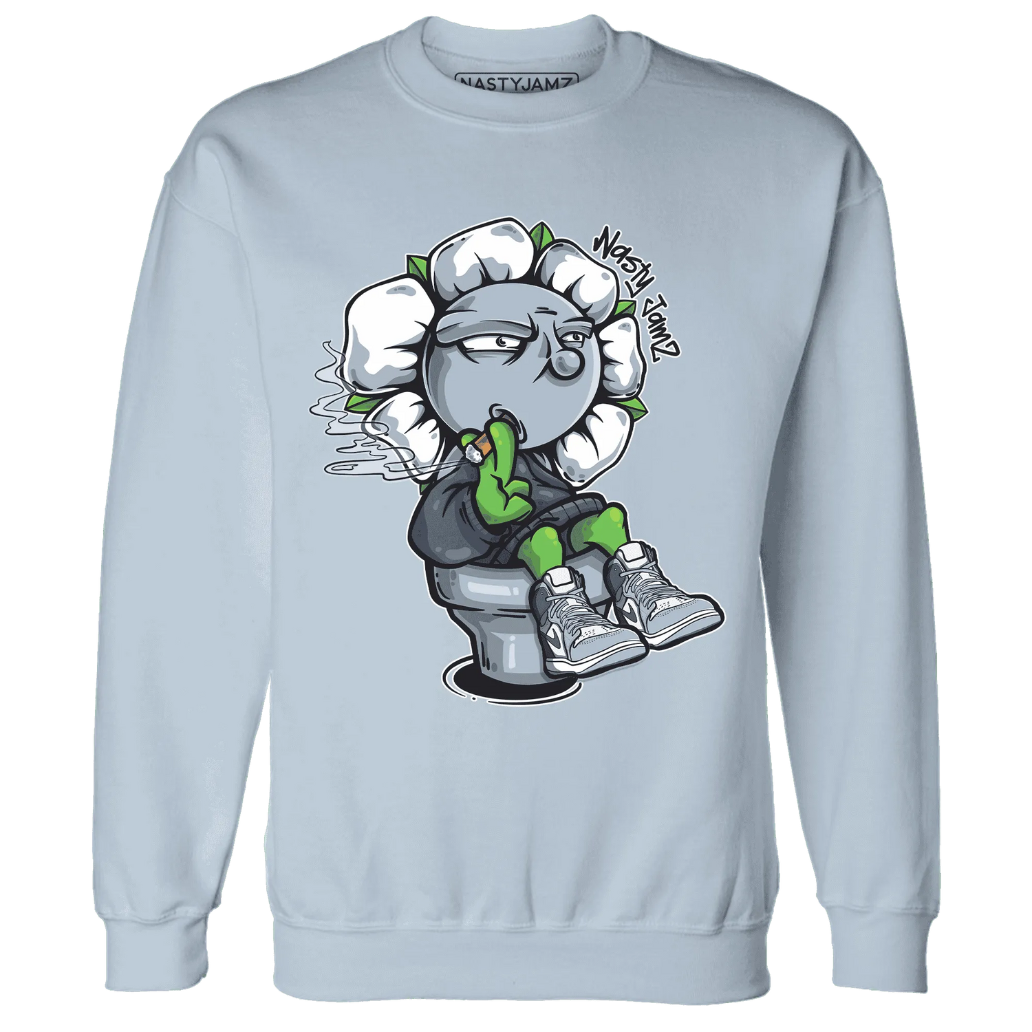 Mid-Diffused-Blue-Grey-1s-Sweatshirt-Match-Rebel-Bloom
