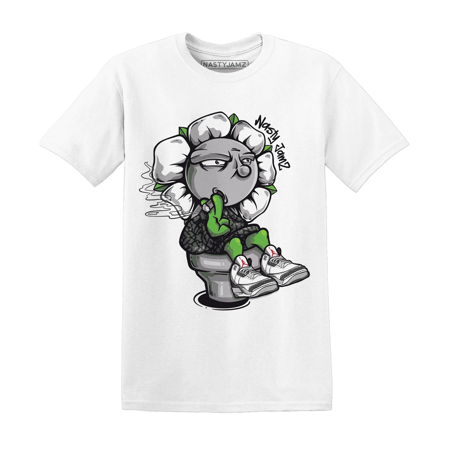 Cement-Grey-3s-T-Shirt-Match-Rebel-Bloom