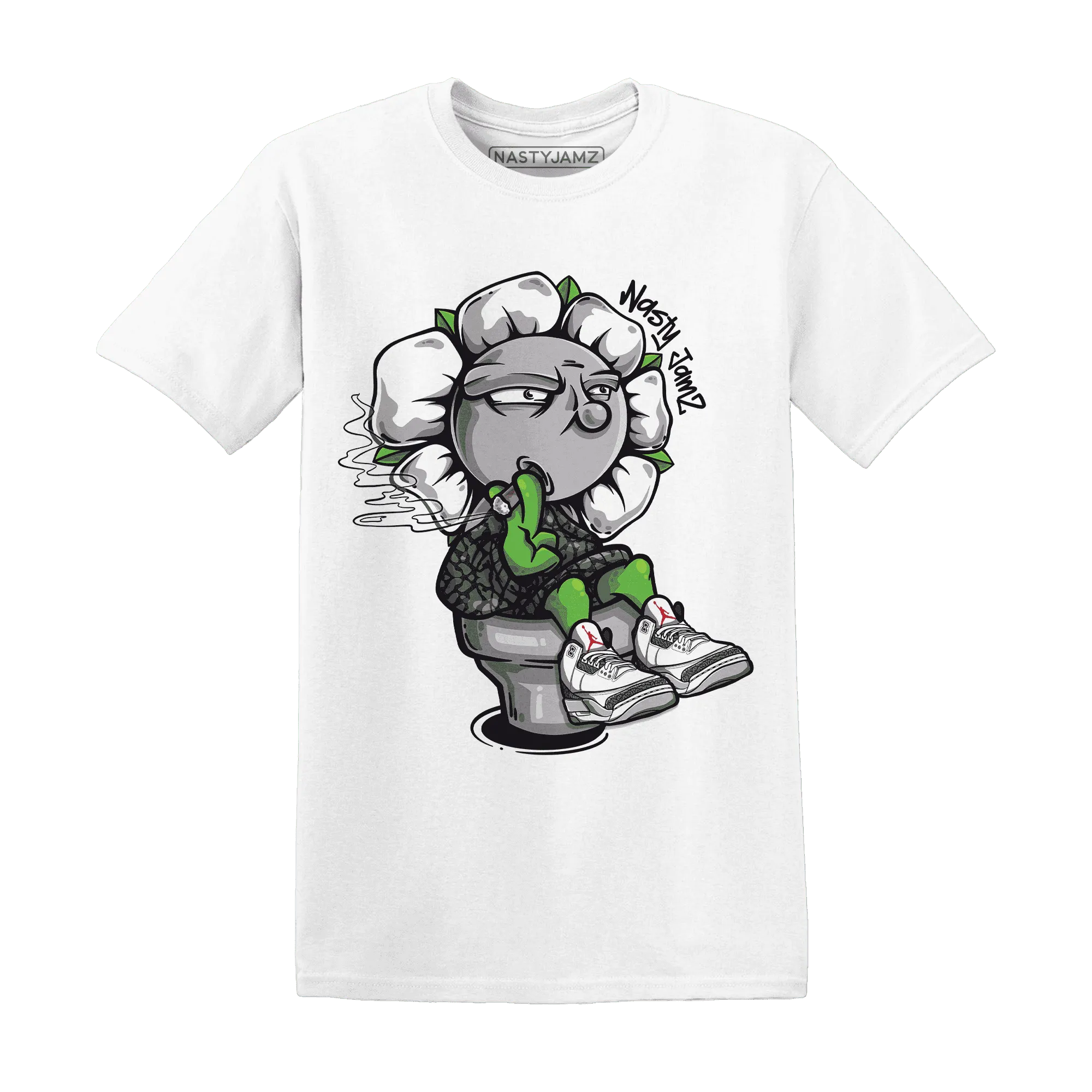 Cement-Grey-3s-T-Shirt-Match-Rebel-Bloom