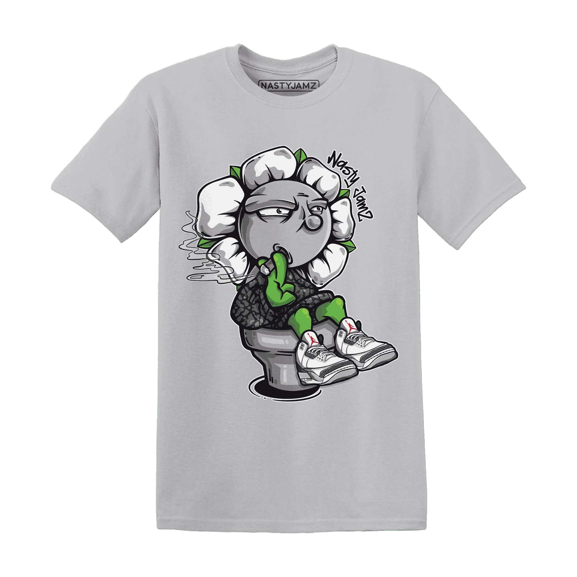 Cement-Grey-3s-T-Shirt-Match-Rebel-Bloom