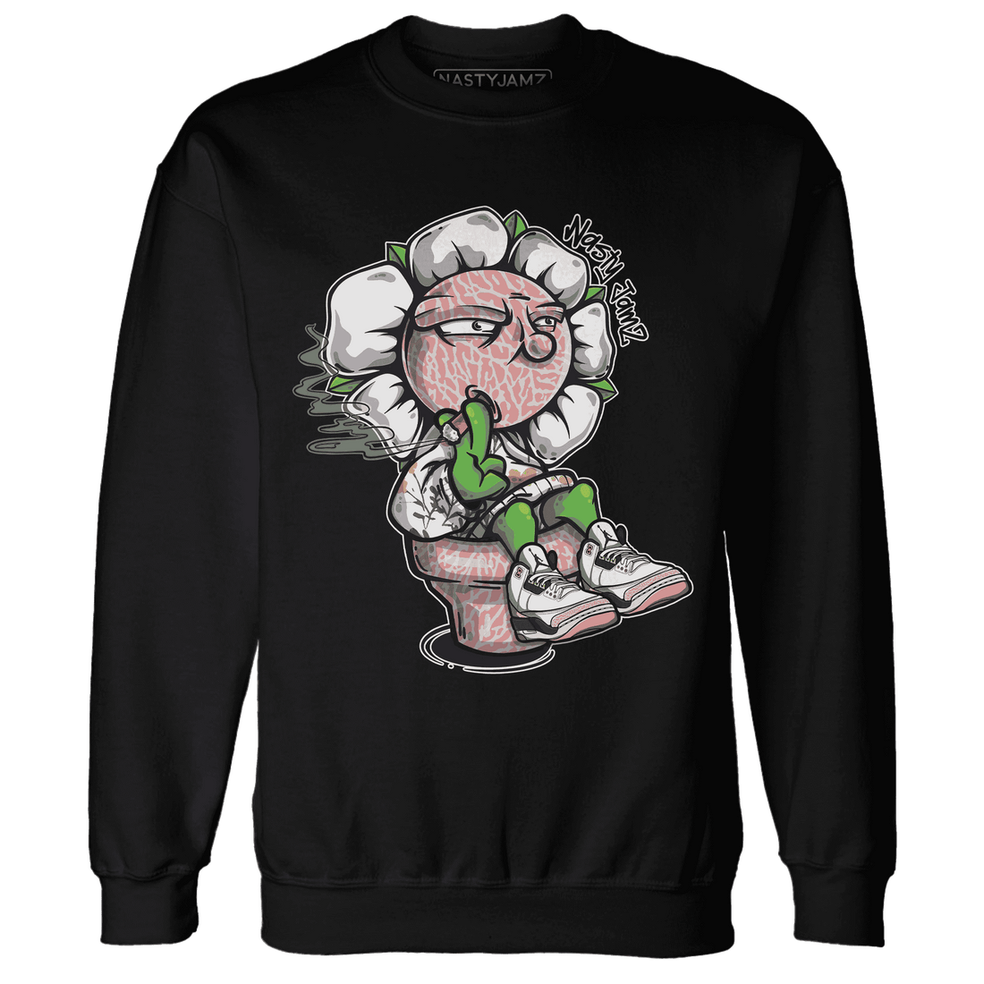 Red-Stardust-3s-Sweatshirt-Match-Rebel-Bloom