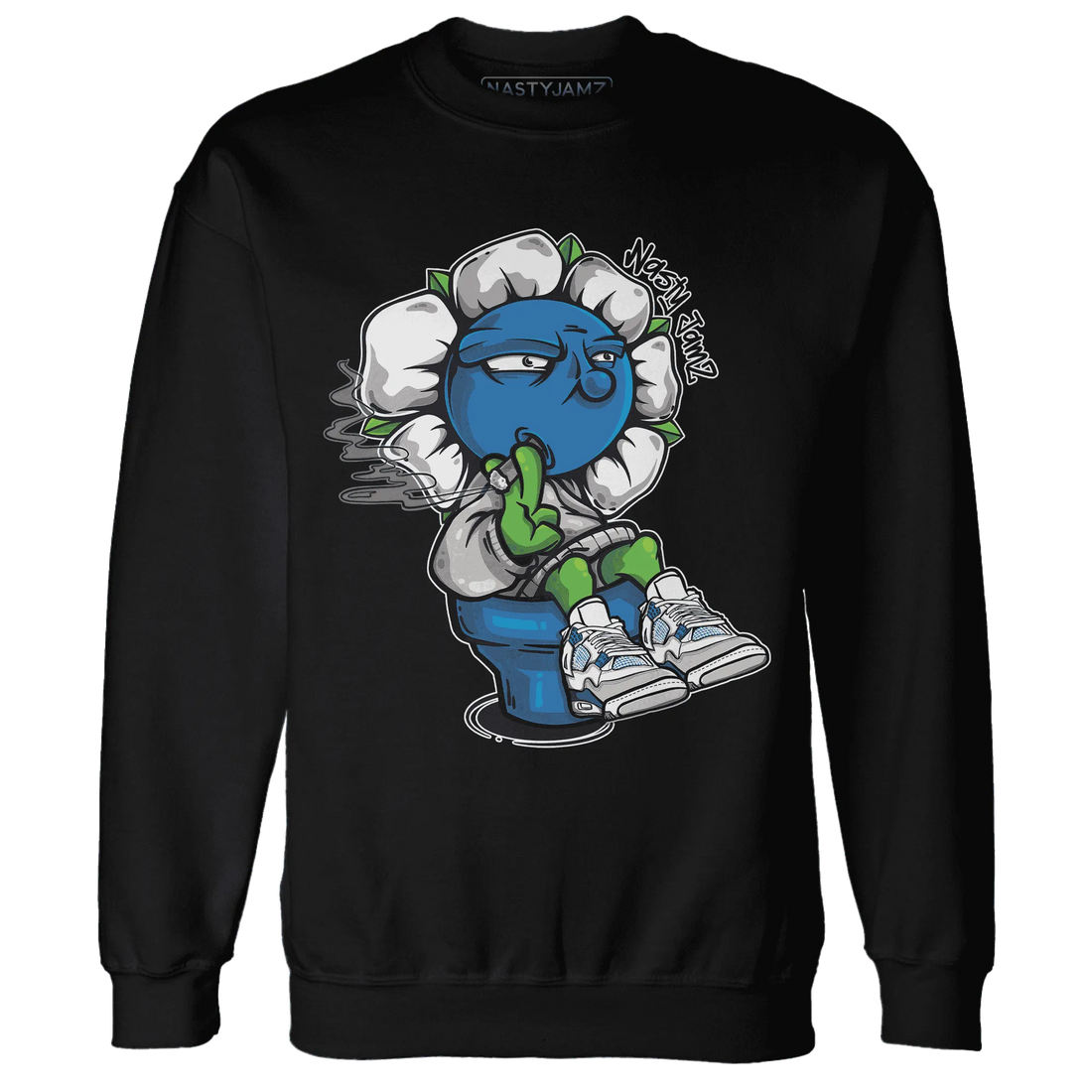 Industrial-Blue-4s-Sweatshirt-Match-Rebel-Bloom