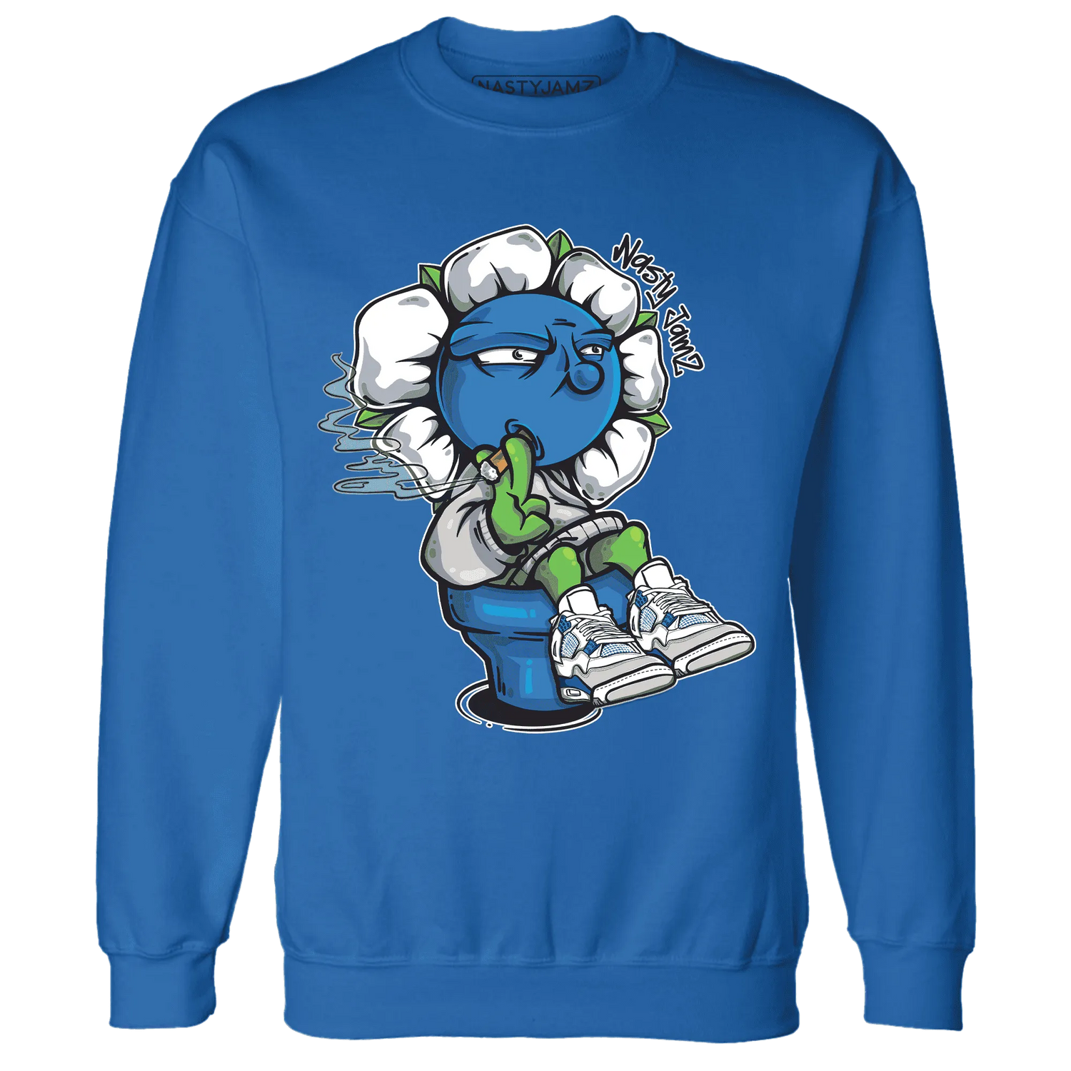 Industrial-Blue-4s-Sweatshirt-Match-Rebel-Bloom