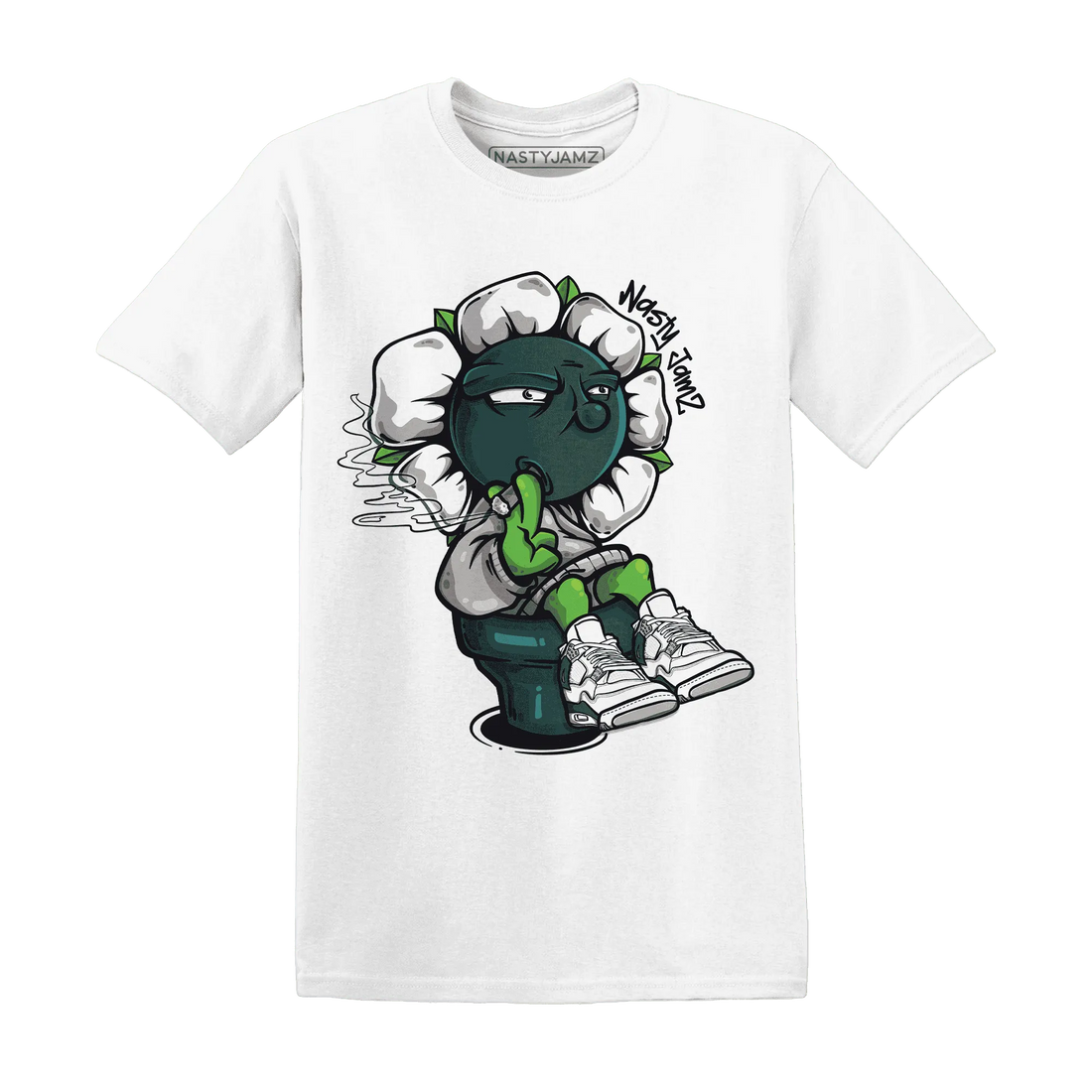 Oxidized-Green-4s-T-Shirt-Match-Rebel-Bloom