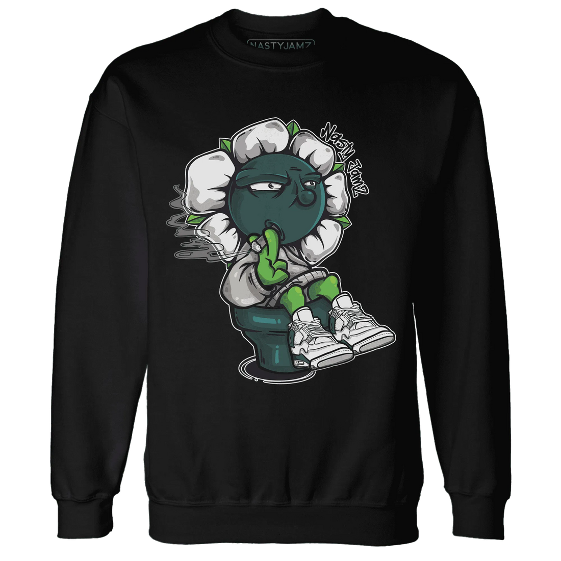 Oxidized-Green-4s-Sweatshirt-Match-Rebel-Bloom