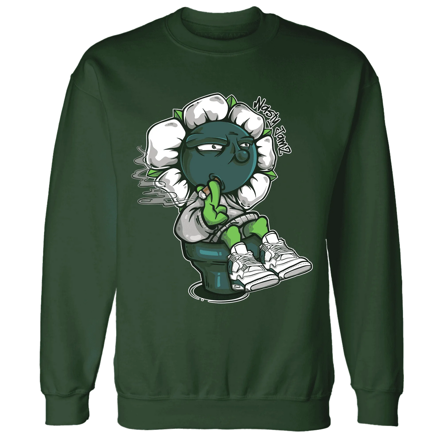 Oxidized-Green-4s-Sweatshirt-Match-Rebel-Bloom