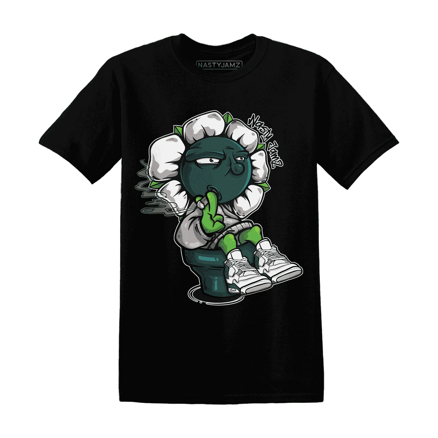 Oxidized-Green-4s-T-Shirt-Match-Rebel-Bloom