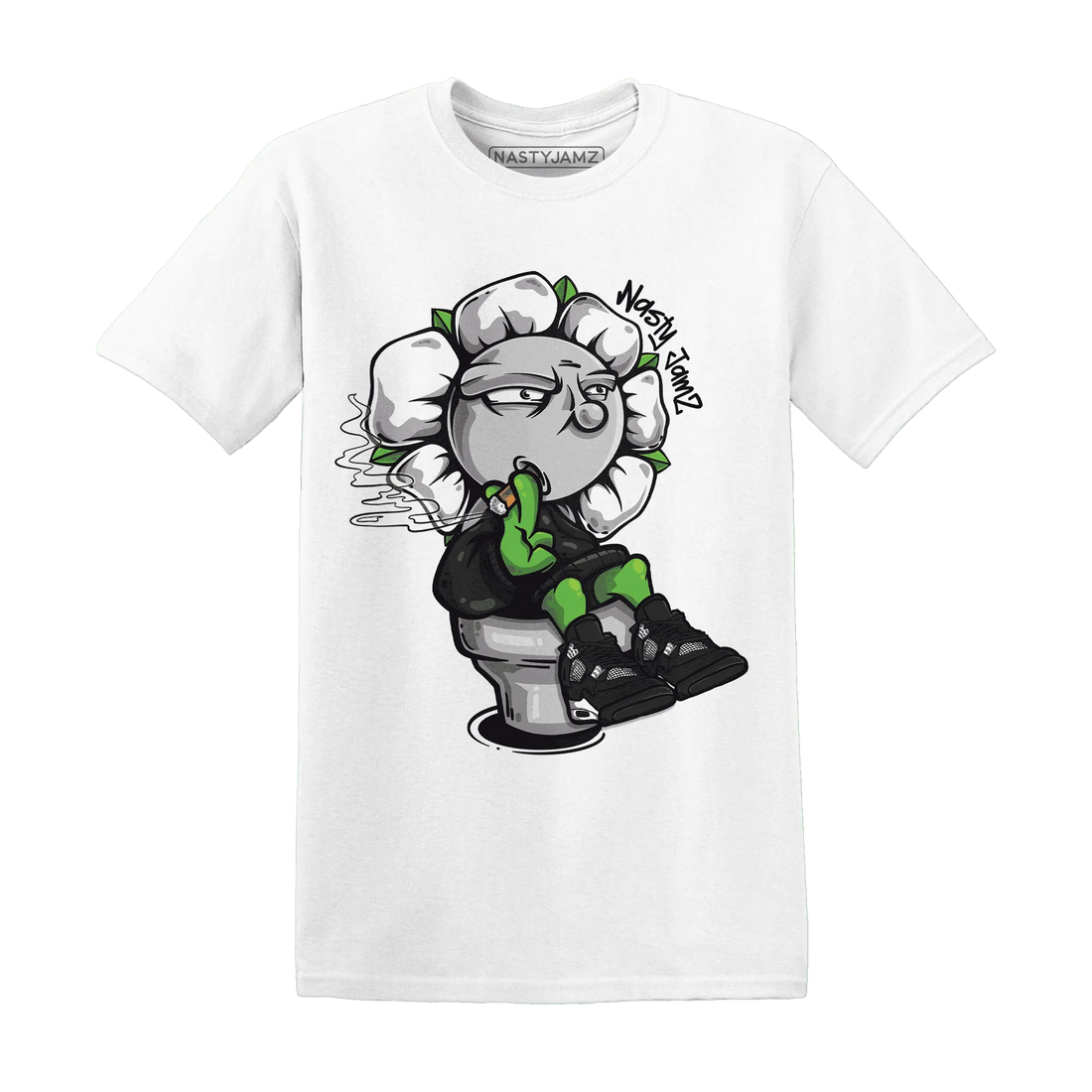 White-Thunder-4s-T-Shirt-Match-Rebel-Bloom