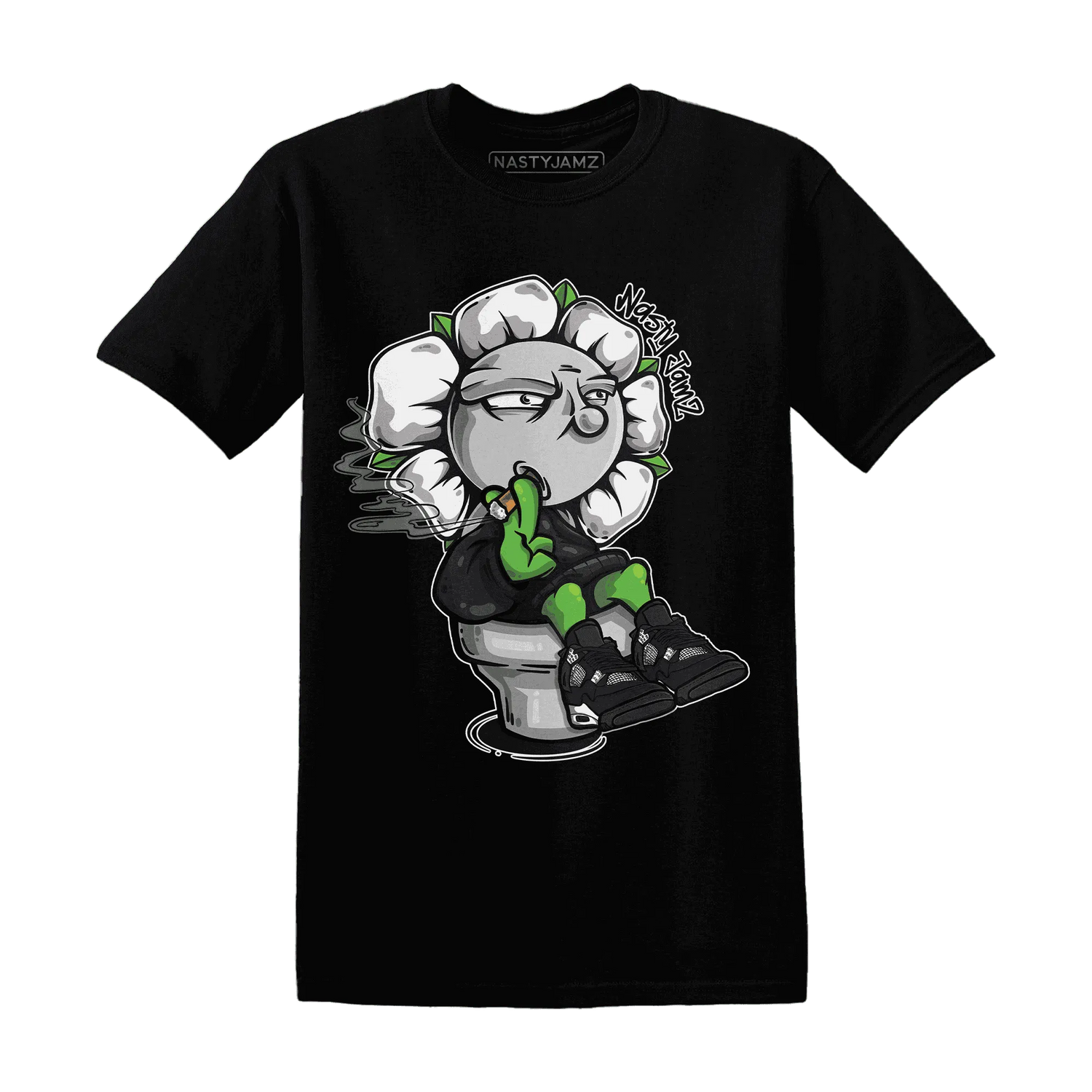 White-Thunder-4s-T-Shirt-Match-Rebel-Bloom