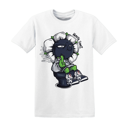 White-Navy-6s-T-Shirt-Match-Rebel-Bloom