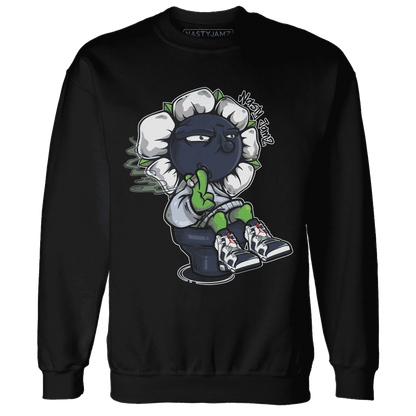 White-Navy-6s-Sweatshirt-Match-Rebel-Bloom