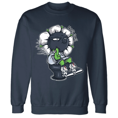 White-Navy-6s-Sweatshirt-Match-Rebel-Bloom
