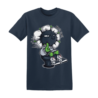 White-Navy-6s-T-Shirt-Match-Rebel-Bloom