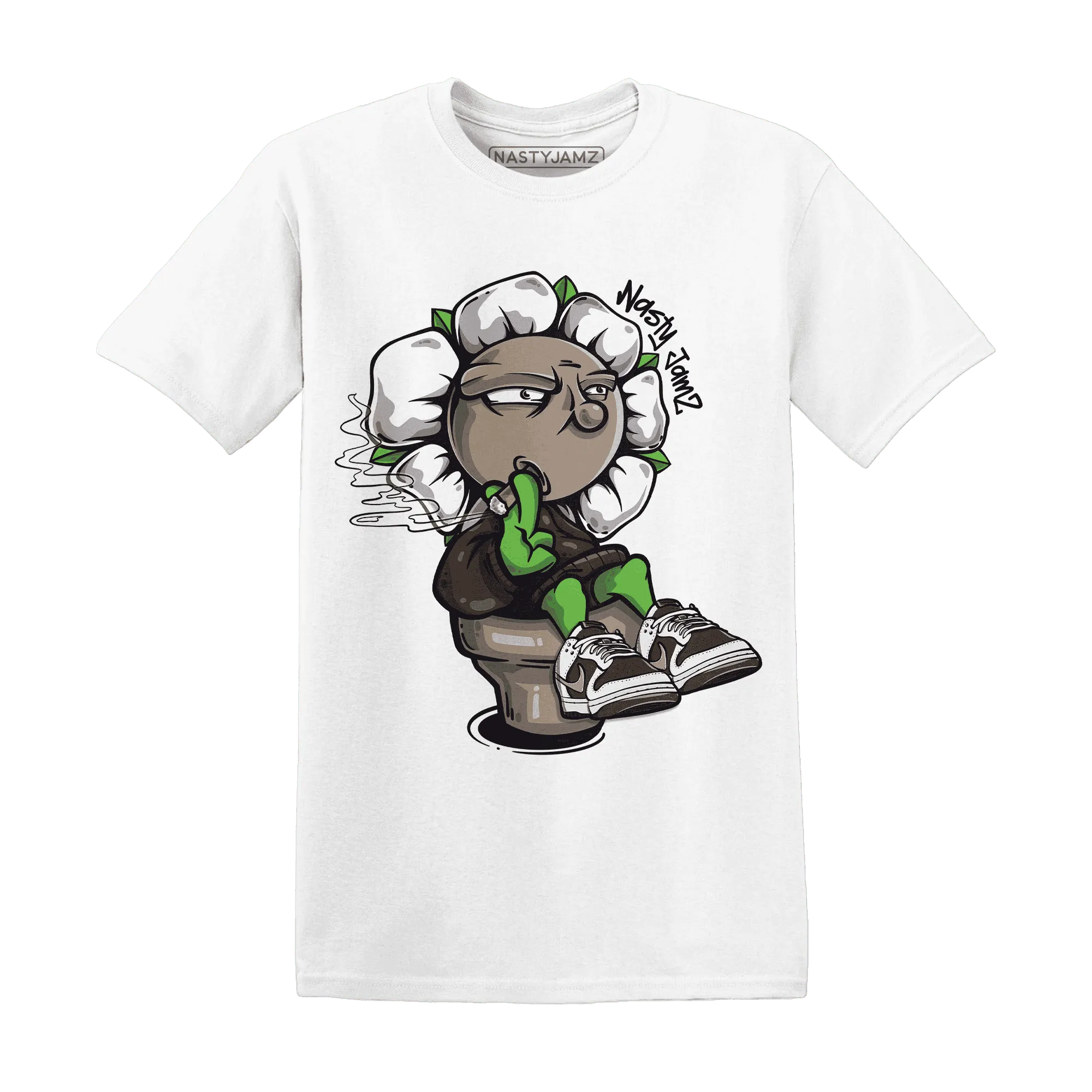 Dunk-Low-Baroque-Brown-T-Shirt-Match-Rebel-Bloom