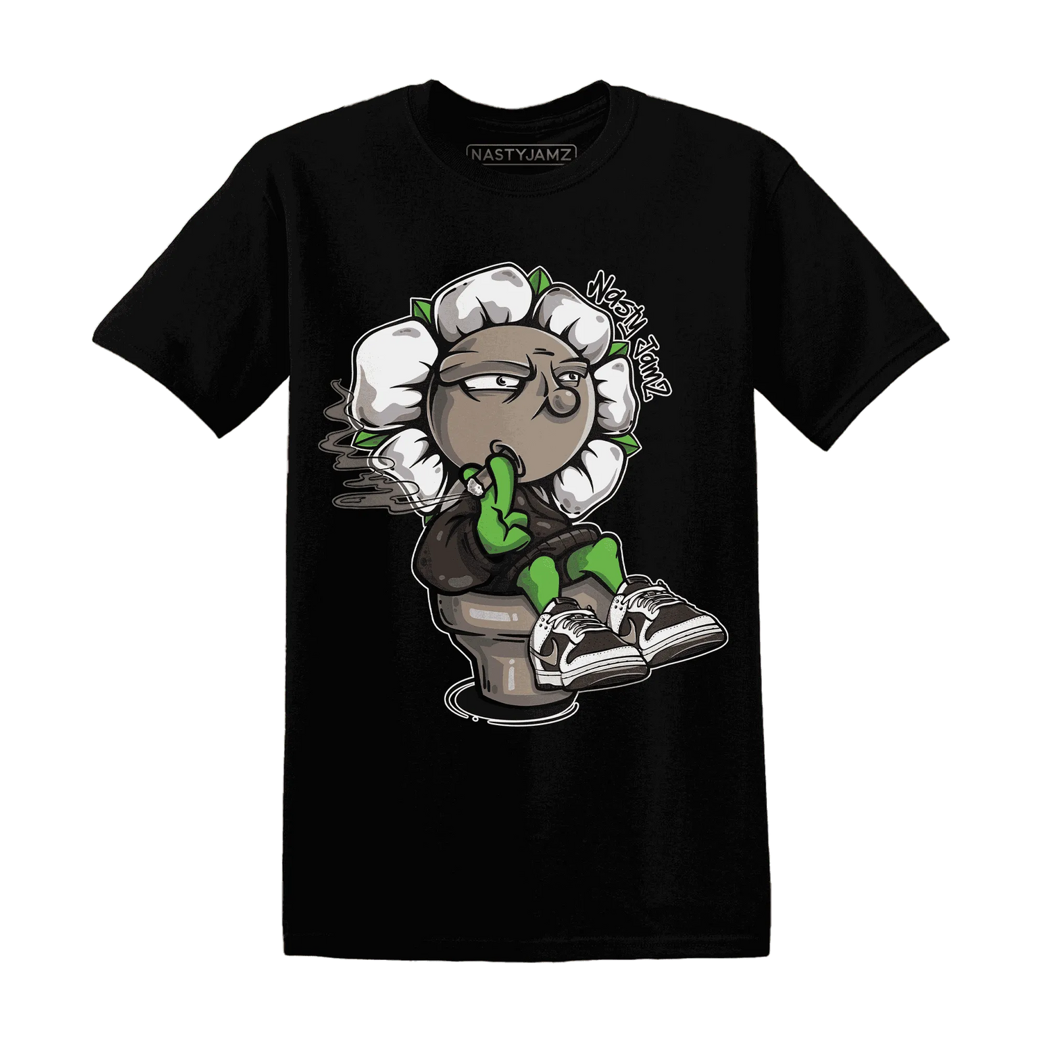 Dunk-Low-Baroque-Brown-T-Shirt-Match-Rebel-Bloom
