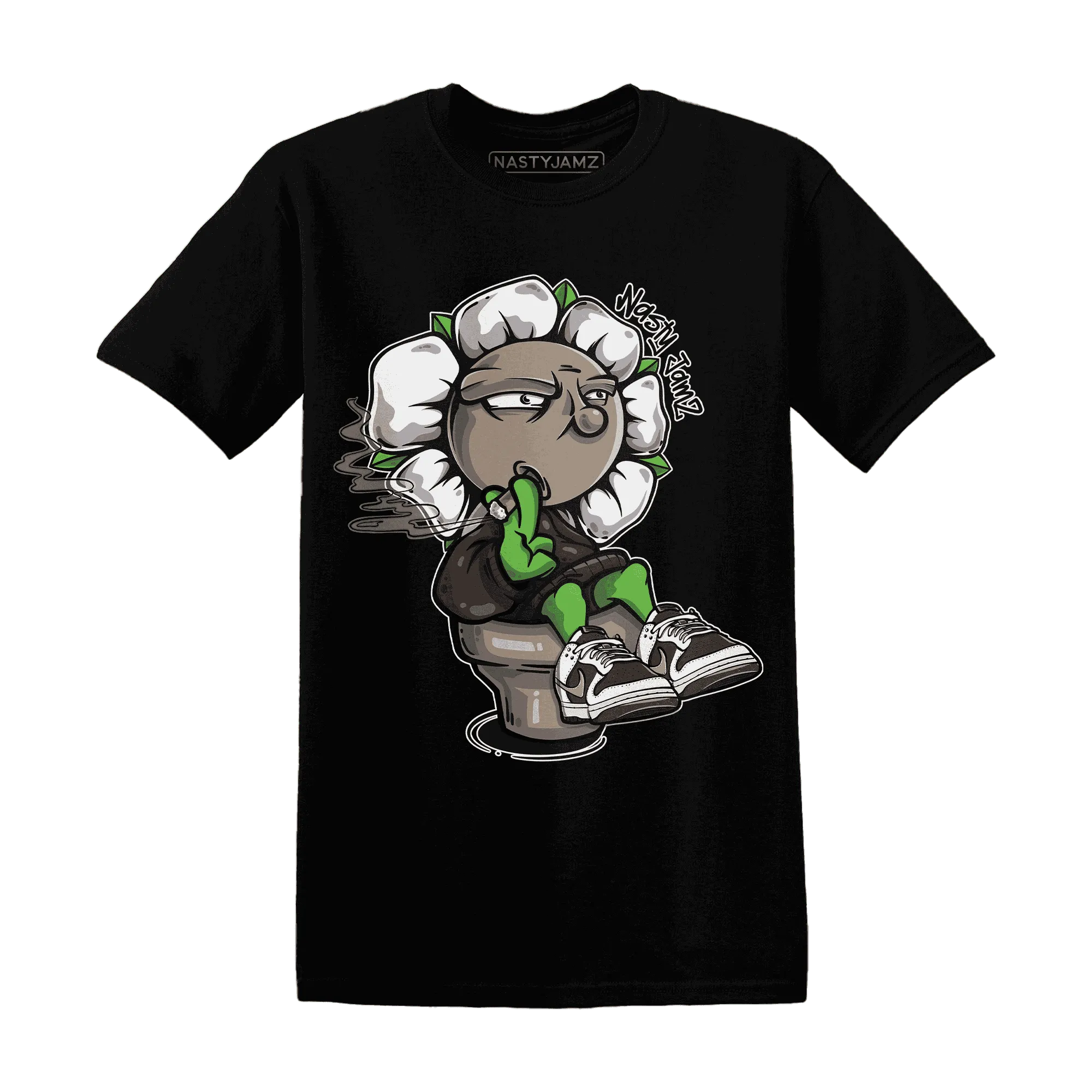 Dunk-Low-Baroque-Brown-T-Shirt-Match-Rebel-Bloom