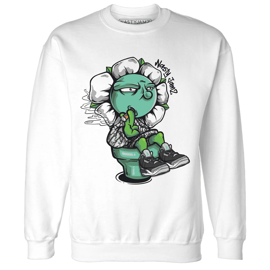 Green-Glow-3s-Sweatshirt-Match-Rebel-Bloom