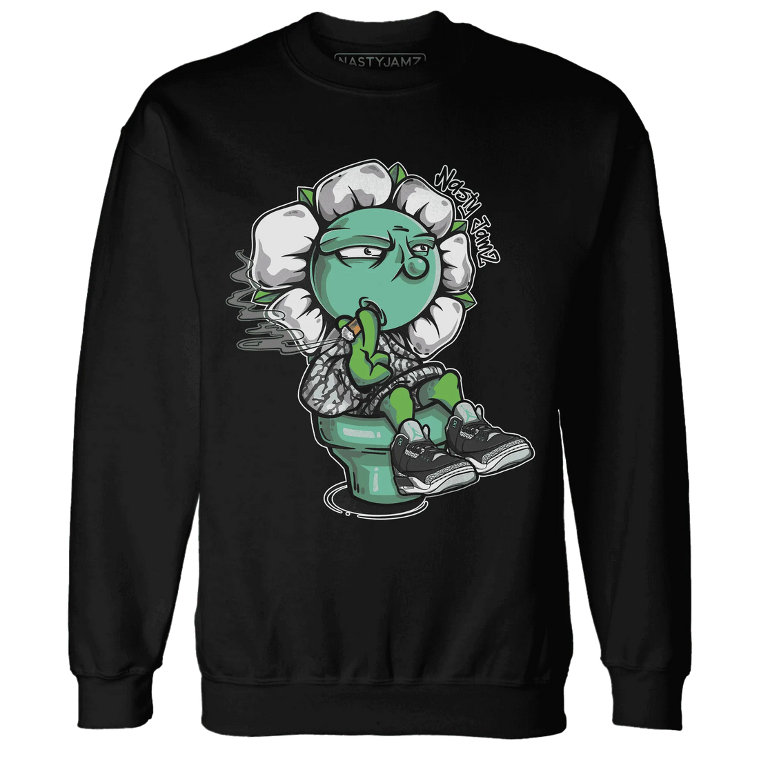 Green-Glow-3s-Sweatshirt-Match-Rebel-Bloom