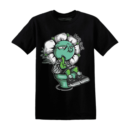 Green-Glow-3s-T-Shirt-Match-Rebel-Bloom