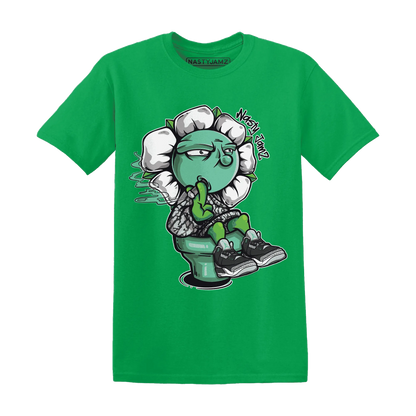 Green-Glow-3s-T-Shirt-Match-Rebel-Bloom