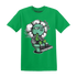 Green-Glow-3s-T-Shirt-Match-Rebel-Bloom