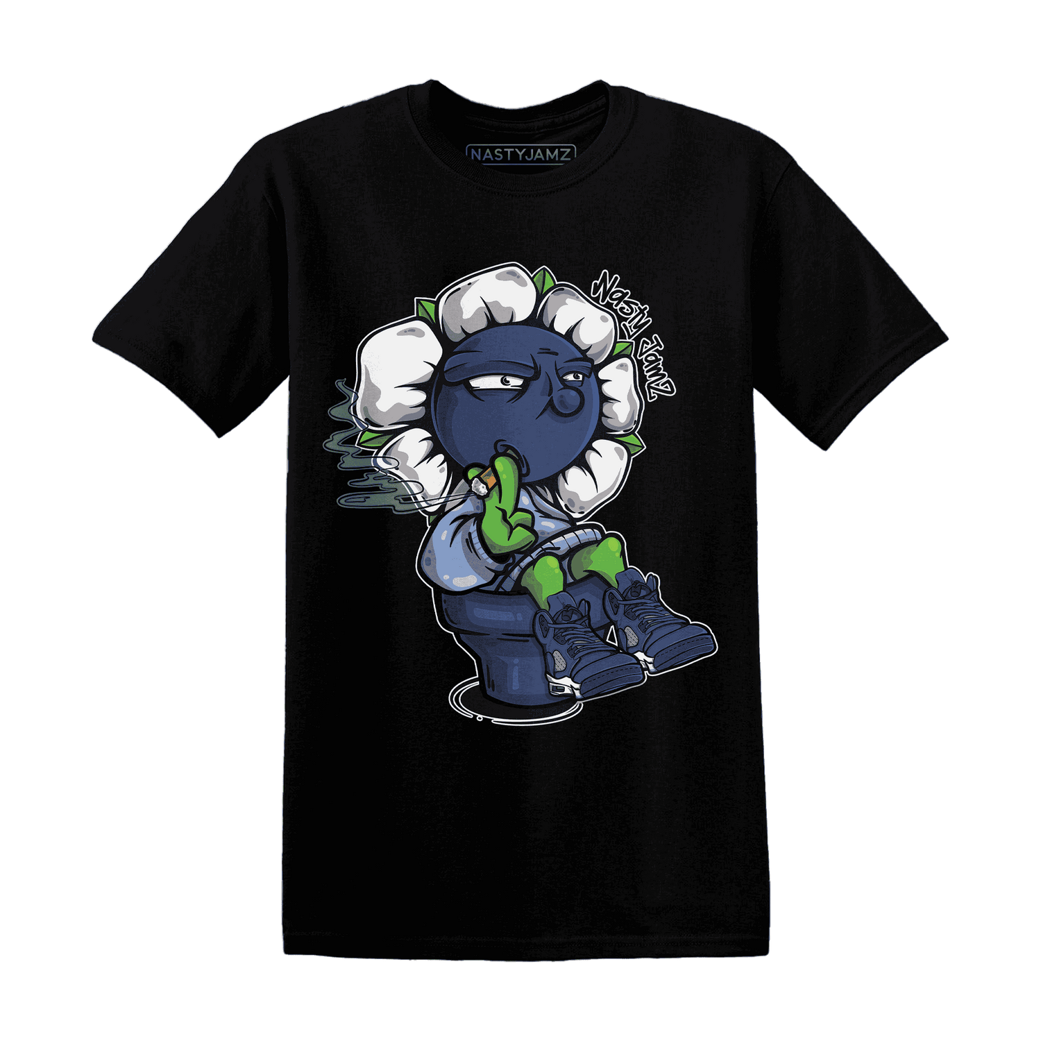 Midnight-Navy-5s-T-Shirt-Match-Rebel-Bloom