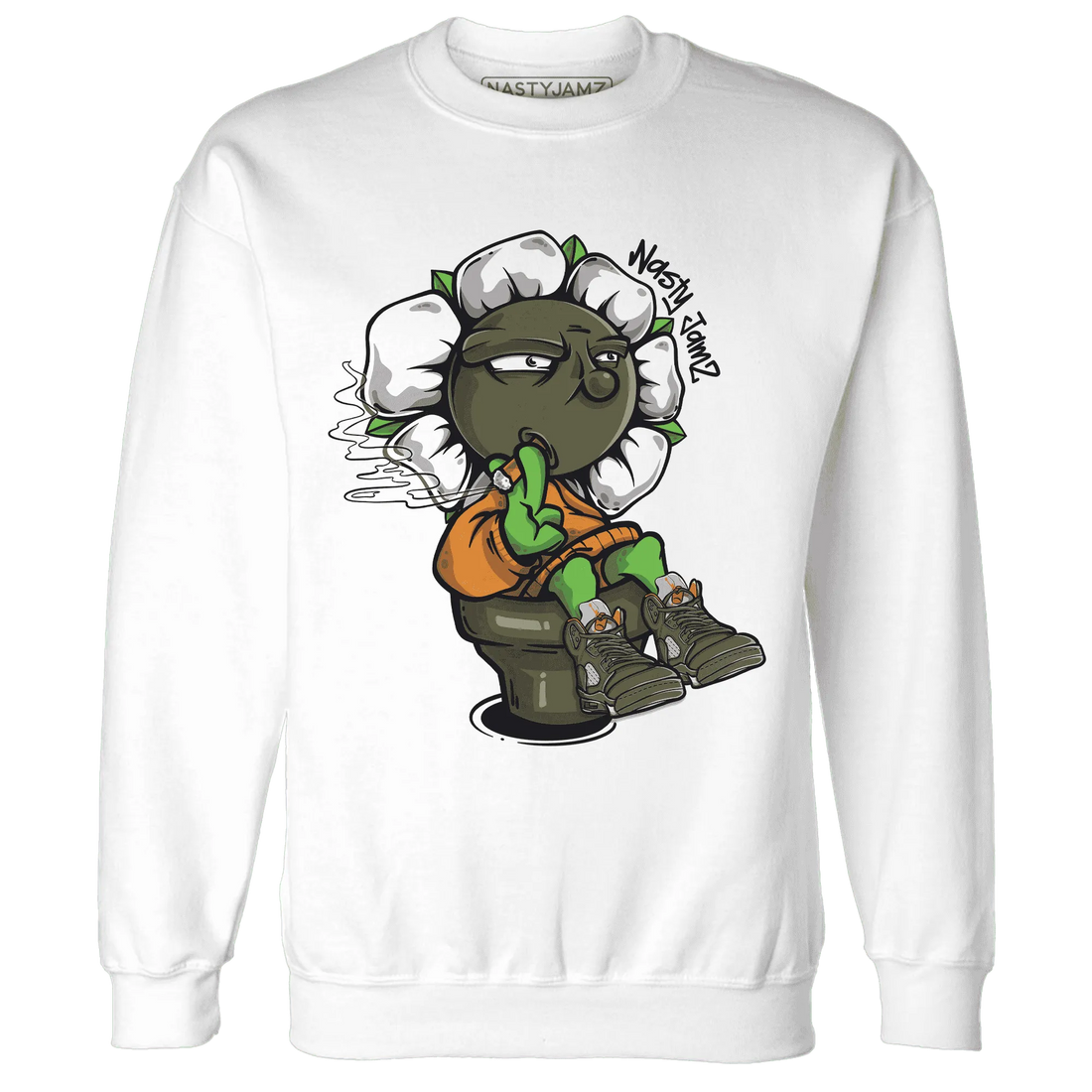 Olive-5s-Sweatshirt-Match-Rebel-Bloom