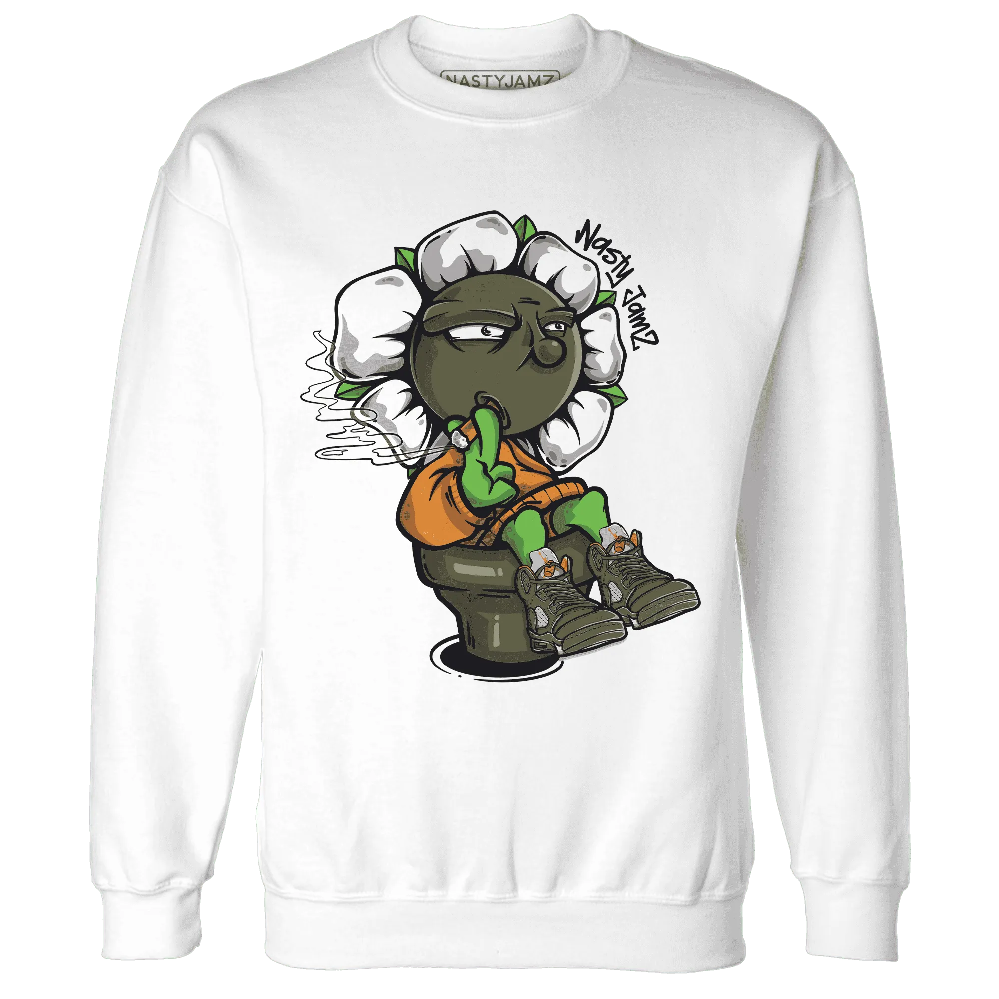 Olive-5s-Sweatshirt-Match-Rebel-Bloom