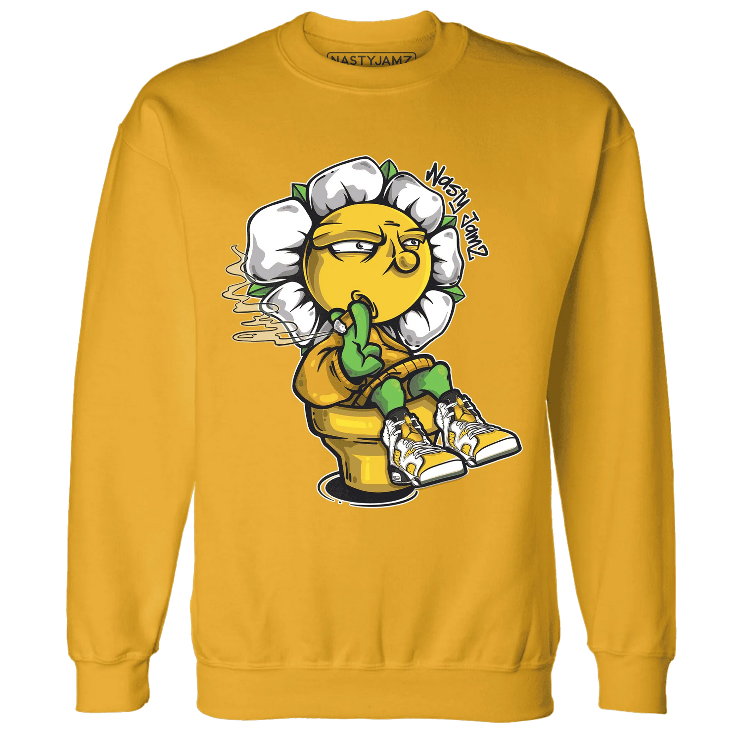 Yellow-Ochre-6s-Sweatshirt-Match-Rebel-Bloom