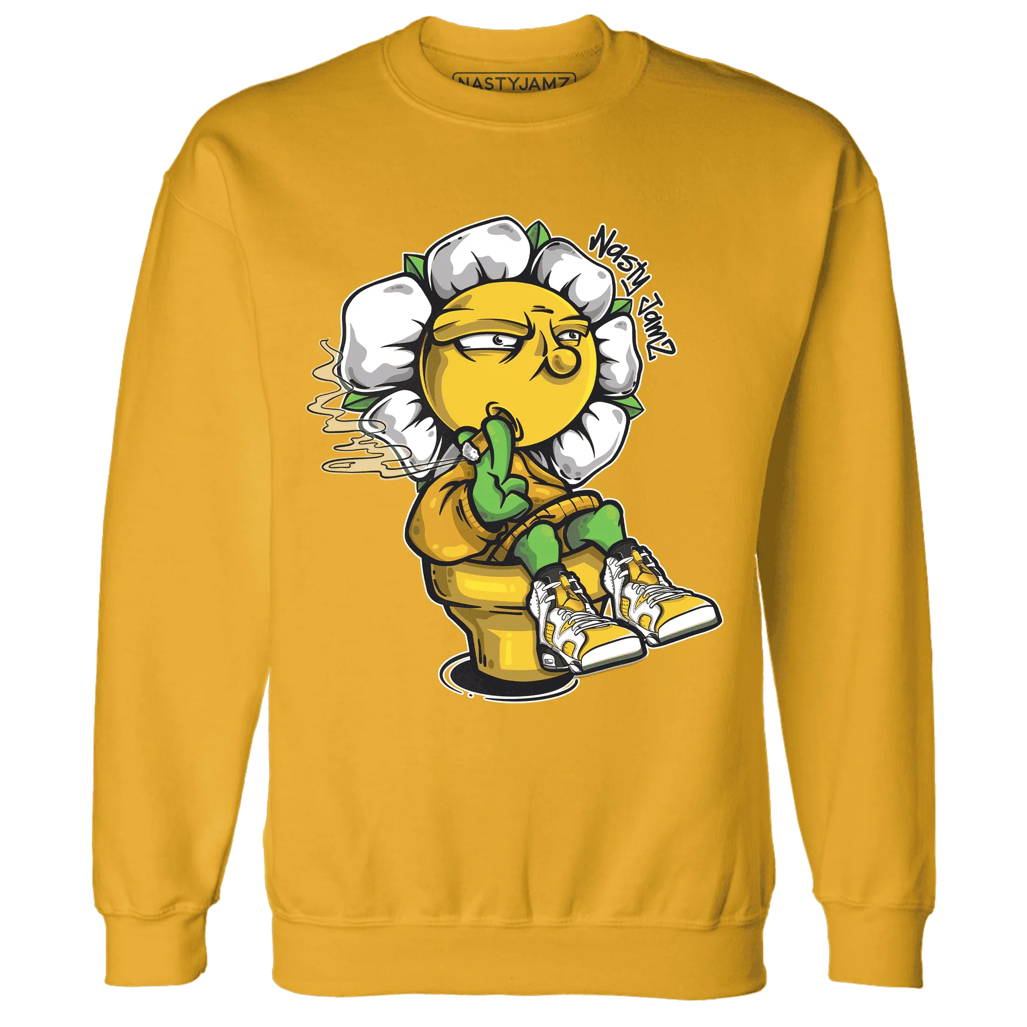 Yellow-Ochre-6s-Sweatshirt-Match-Rebel-Bloom