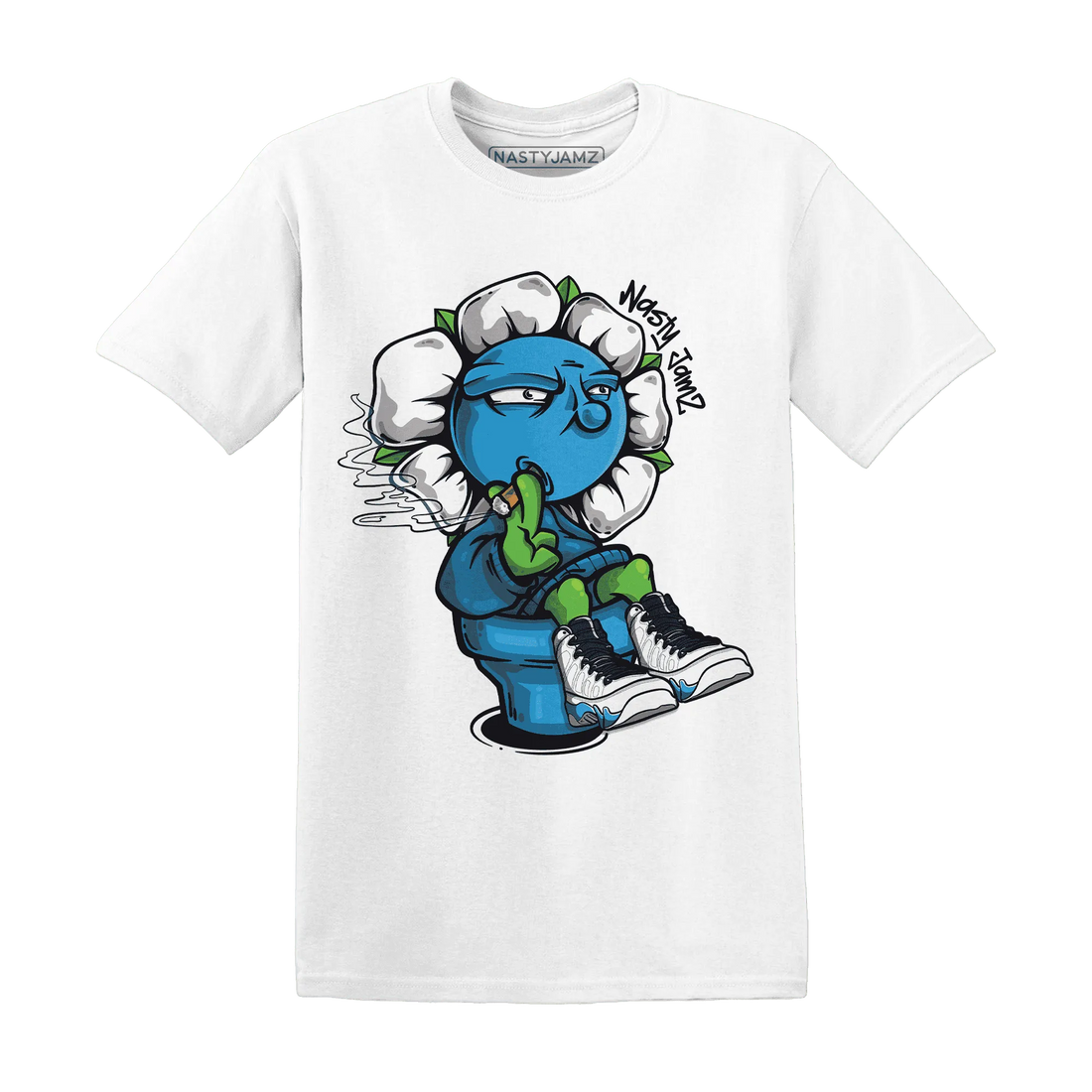 Powder-Blue-9s-T-Shirt-Match-Rebel-Bloom
