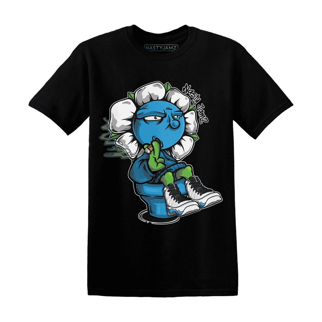 Powder-Blue-9s-T-Shirt-Match-Rebel-Bloom