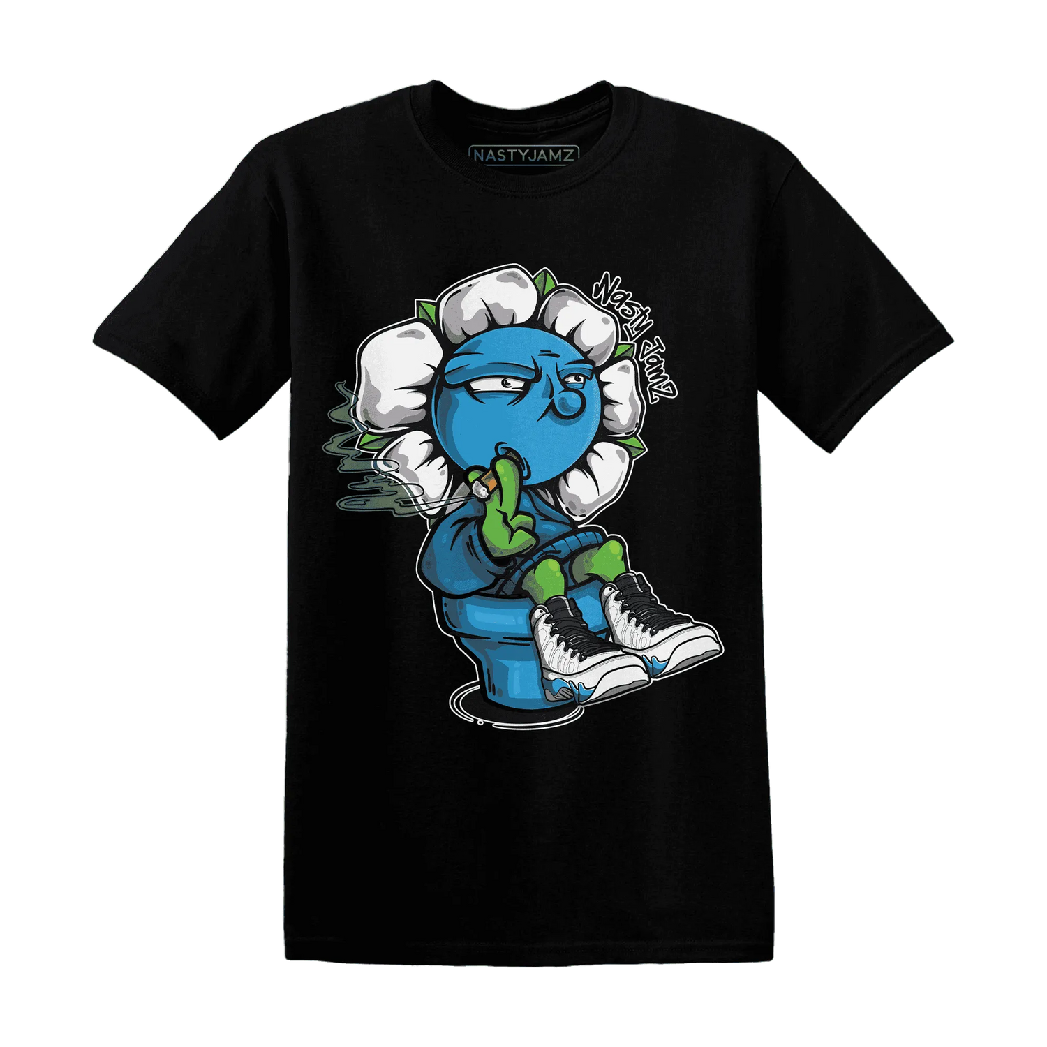 Powder-Blue-9s-T-Shirt-Match-Rebel-Bloom