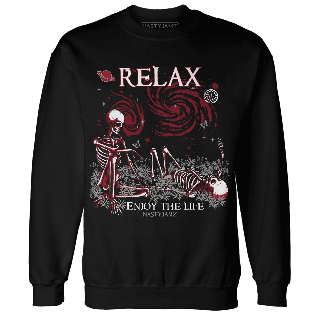 Retro-Red-Taxi-12s-NastyJamz-Sweatshirt-Match-Relax