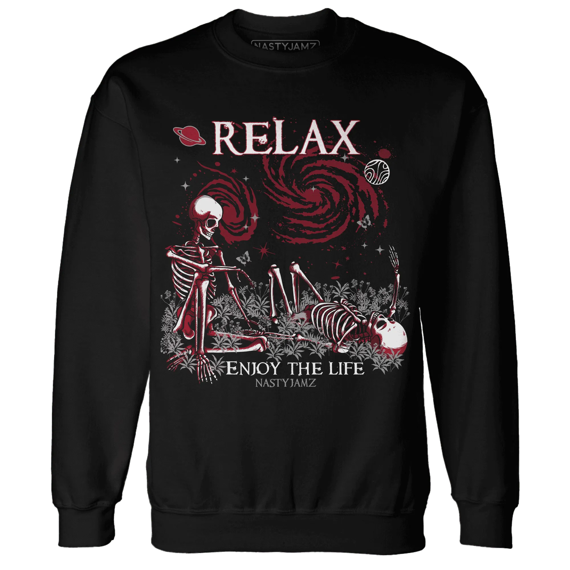 Retro-Red-Taxi-12s-NastyJamz-Sweatshirt-Match-Relax