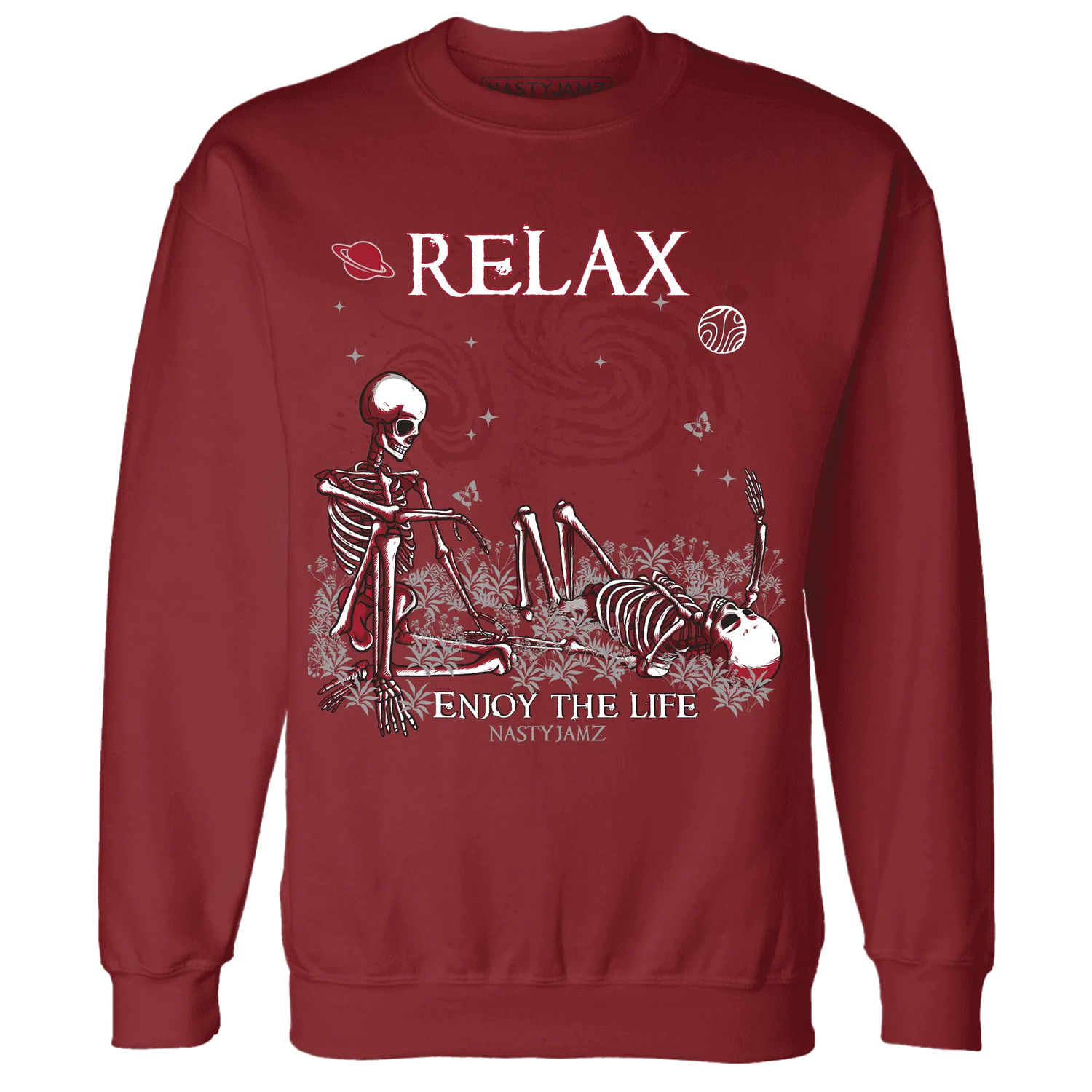 Retro-Red-Taxi-12s-NastyJamz-Sweatshirt-Match-Relax